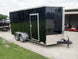7x16 Black V - Nose Enclosed Storage Trailer (2) 3,500lb Axles - SLE Equipment - 2