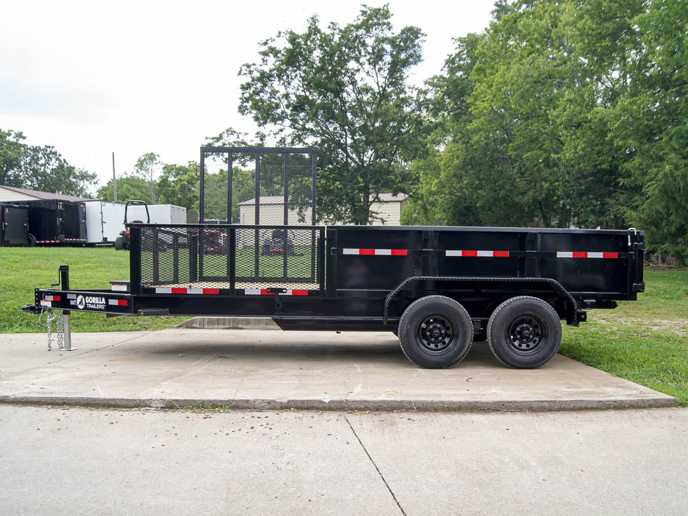 7x16 Hybrid Hydraulic Dump Trailer with 2ft Sides (2) 6K Axles