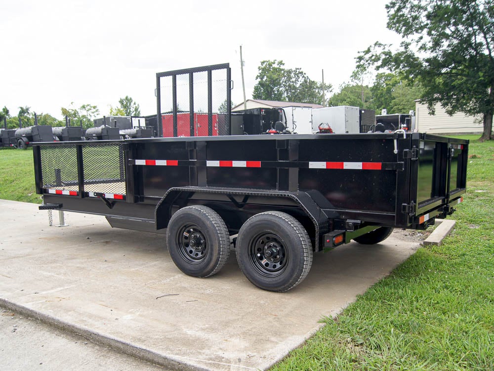 7x16 Hybrid Hydraulic Dump Trailer with 2ft Sides (2) 6K Axles