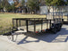 6.4x14-2ft Mesh Side Utility Trailer Dovetail (2) 3500lb Axle