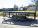 6.4x14-2ft Mesh Side Utility Trailer Dovetail (2) 3500lb Axle