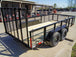 6.4x14-2ft Mesh Side Utility Trailer Dovetail (2) 3500lb Axle