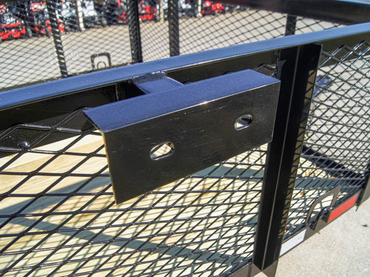 6.4x14-2ft Mesh Side Utility Trailer Dovetail (2) 3500lb Axle