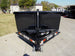 7x14 Gorilla Telescopic IBeam Dump Trailer with 3ft Sides (2) 7K Axles