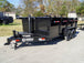 7x14 Gorilla Telescopic IBeam Dump Trailer with 3ft Sides (2) 7K Axles