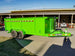 7x16 Gorilla Lime Green Telescopic IBeam Dump Trailer 4ft Sides (2) 7K Axles
