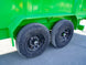 7x16 Gorilla Lime Green Telescopic IBeam Dump Trailer 4ft Sides (2) 7K Axles