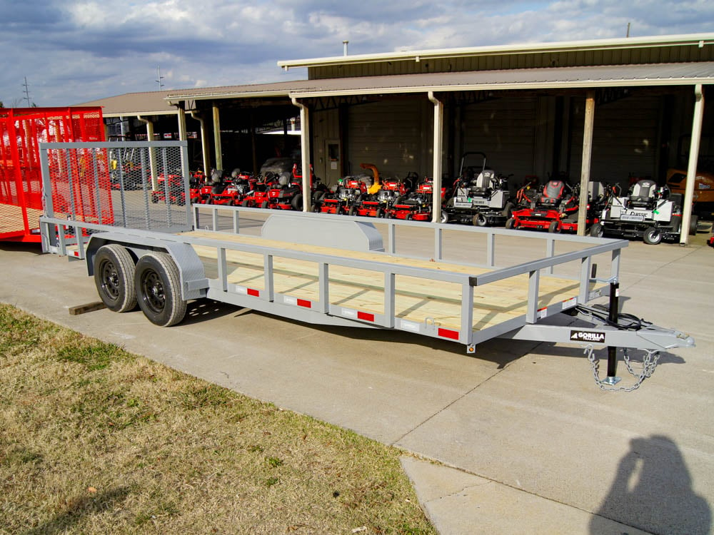 7x20 Tube Top Dovetail Utility Trailer (2) 3500lb Axles