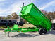 7x16 Gorilla Lime Green Telescopic IBeam Dump Trailer 4ft Sides (2) 7K Axles