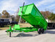 7x16 Gorilla Lime Green Telescopic IBeam Dump Trailer 4ft Sides (2) 7K Axles