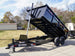 7x14 Gorilla Telescopic IBeam Dump Trailer with 3ft Sides (2) 7K Axles