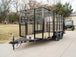 6.4x14 Straight Deck Utility Trailer 6ft Mesh with Side Slide Up Gate