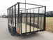 6.4x14 Straight Deck Utility Trailer 6ft Mesh with Side Slide Up Gate