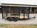 6.4x14 Straight Deck Utility Trailer 6ft Mesh with Side Slide Up Gate