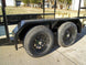 6.4x12 Straight Deck Utility Trailer 4.5ft Ladder Racks (2) 3,500lb Axles - SLE Equipment - 10