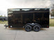 7x14 Black V - Nose Enclosed Trailer Blkout Pkg (2) 3,500lb Axles Elec Pkg - SLE Equipment - 6