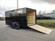 7x14 Black V - Nose Enclosed Trailer Blkout Pkg (2) 3,500lb Axles Elec Pkg - SLE Equipment - 8