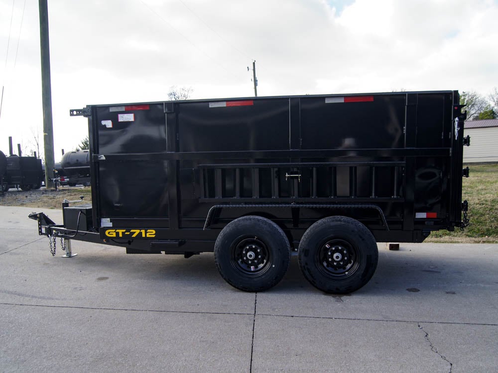 7x12 Hydraulic Dump Trailer with 3ft Sides (2) 6K Axles