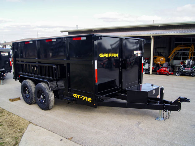 7x12 Hydraulic Dump Trailer with 3ft Sides (2) 6K Axles