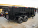 7x14 Gooseneck Hydraulic Dump Trailer with 4ft Side (2) 7K Axles