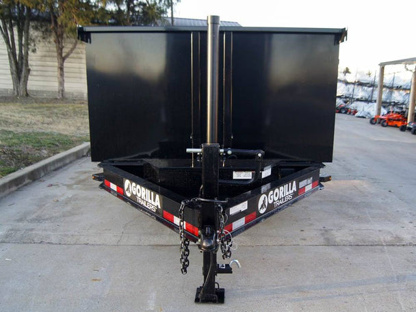 7x16 Gorilla Telescopic IBeam Dump Trailer 4ft Sides (2) 7K Axles