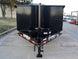 7x16 Gorilla Telescopic IBeam Dump Trailer 4ft Sides (2) 7K Axles