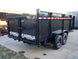 7x16 Gorilla Telescopic IBeam Dump Trailer 4ft Sides (2) 7K Axles