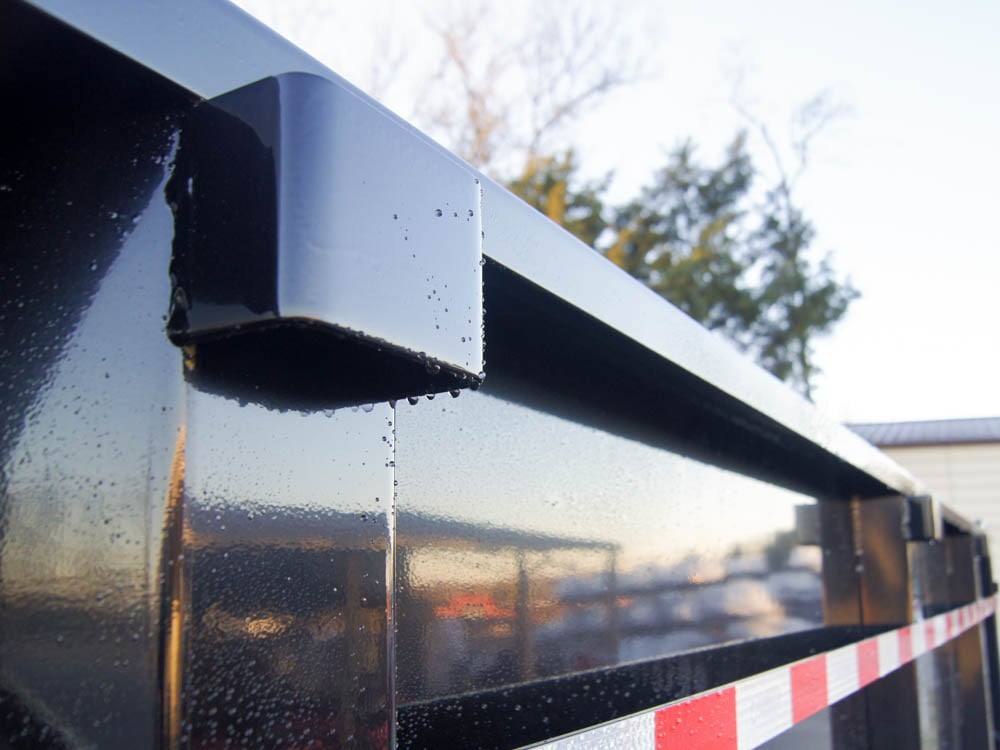 7x16 Gorilla Telescopic IBeam Dump Trailer 4ft Sides (2) 7K Axles