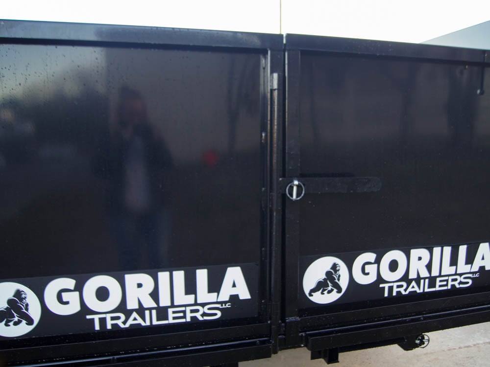 7x16 Gorilla Telescopic IBeam Dump Trailer 4ft Sides (2) 7K Axles