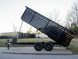 7x16 Gorilla Telescopic IBeam Dump Trailer 4ft Sides (2) 7K Axles