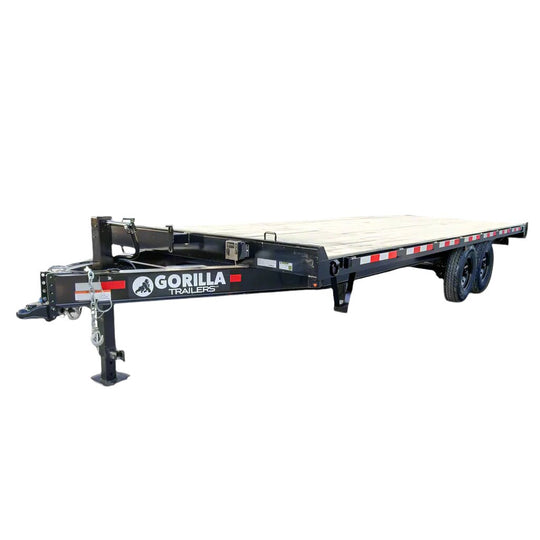 8.5x22 Straight Deckover Trailer (2) 7K Axles with Slide Out Ramps 14K GVWR - SLE Equipment - 2