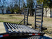 8.5x25 IBeam Gooseneck Deckover Trailer (2) 7K Axles Stand-Up Ramps