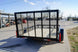 7x10 Powder Coated Straight Deck Utility Trailer 3,500lb Axles Tall Gate - SLE Equipment - 5