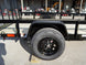 7x10 Powder Coated Straight Deck Utility Trailer 3,500lb Axles Tall Gate - SLE Equipment - 11