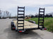 7x20 Equipment Trailer 8" I-Beam (2) 7K Axles Standup Ramps