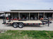 7x20 Equipment Trailer 8" I-Beam (2) 7K Axles Standup Ramps