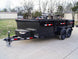 7x14 Gorilla Economy Hydraulic Dump Trailer 2ft Sides (2) 7K Axles Angle 