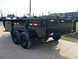 7x14 Gorilla Economy Hydraulic Dump Trailer 2ft Sides (2) 7K Axles Right Back Side
