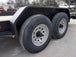 7x20 Equipment Trailer 8" I-Beam (2) 7K Axles Standup Ramps