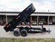 7x14 Gorilla Economy Hydraulic Dump Trailer 2ft Sides (2) 7K Axles Dump Bed Lifted