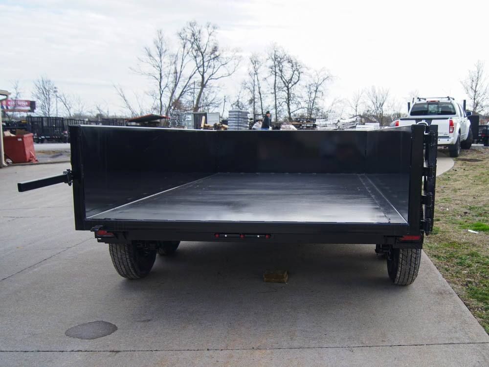 7x14 Gorilla Economy Hydraulic Dump Trailer 2ft Sides (2) 7K Axles