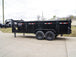 7x16 Gorilla Telescopic Gooseneck IBeam Dump Trailer 3ft Sides (2) 7K Axles