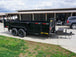 7x16 Telescopic Dump Trailer with 2ft Sides (2) 7K Axles Side Angle Fully Extended