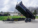 7x16 Telescopic Dump Trailer with 2ft Sides (2) 7K Axles Side Angle Fully Extended