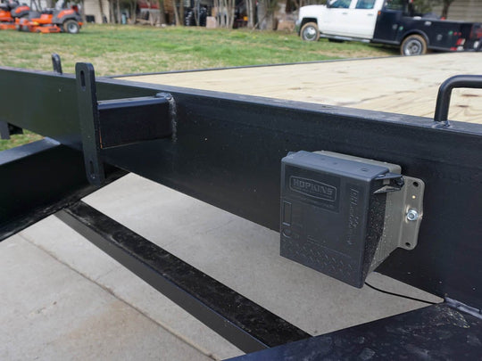 8.5x22 I-Beam Deckover Trailer (2) 7K Axle Stand-Up Ramps