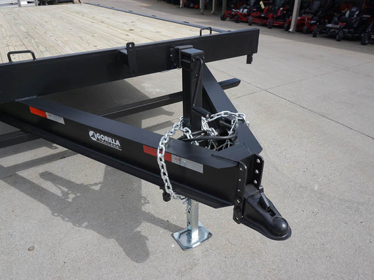 8.5x20 I-Beam Deckover Trailer (2) 7K Axles Stand-Up Ramps