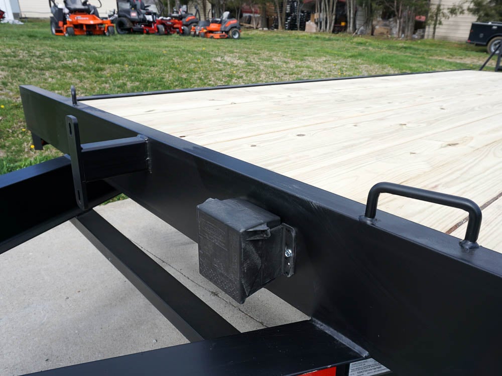 8.5x20 I-Beam Deckover Trailer (2) 7K Axles Stand-Up Ramps