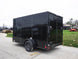 7x12 Enclosed Trailer Black V - Nose Blackout Package 3,500lb Axle Storage - SLE Equipment - 6