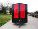 7x16 Enclosed Trailer Red V - Nose Blackout Pkg Tandem Axle Storage - SLE Equipment - 3