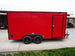 Enclosed Trailer 7x16 Red V-Nose with Blackout Package